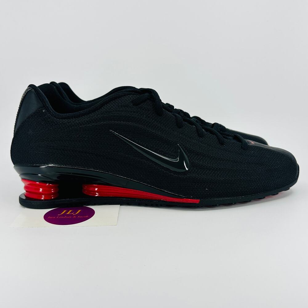 Nike Women's Shox Z 'Bred' Black/Red Athletic Sneakers HQ7540-002 Size 10
